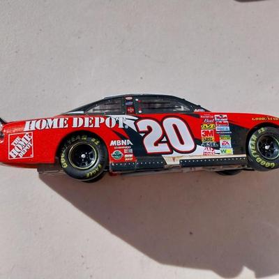 DIECAST HOME DEPOT RACE CAR AND 1969 HOTWHEELS VW BUS FULL SIZE