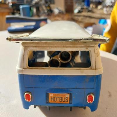 DIECAST HOME DEPOT RACE CAR AND 1969 HOTWHEELS VW BUS FULL SIZE