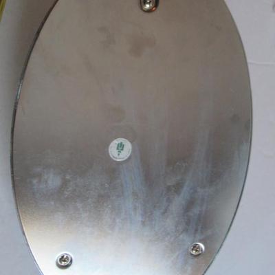Sturdy Oval Wall Mirror Sconce