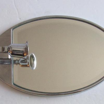 Sturdy Oval Wall Mirror Sconce