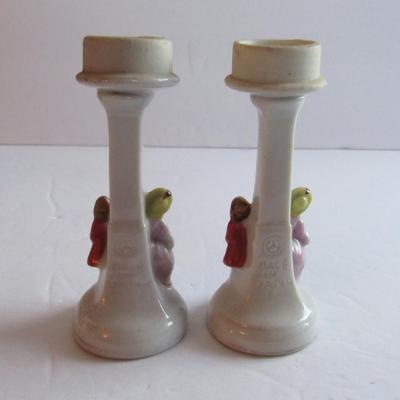 Child's Vintage Figural Candlesticks