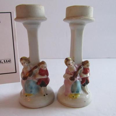 Child's Vintage Figural Candlesticks