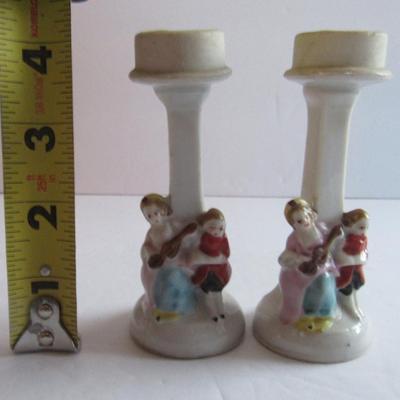 Child's Vintage Figural Candlesticks