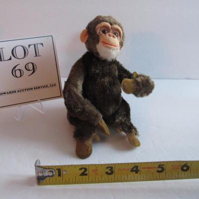 Unusual Vintage Monkey, Plush and Flocking Over Foam?