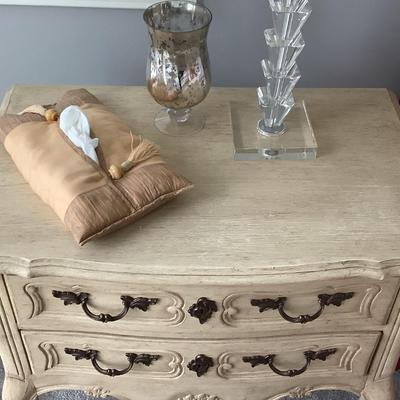 2 Hickory Chair wooden nightstands, 30"H 30"L 19"depth