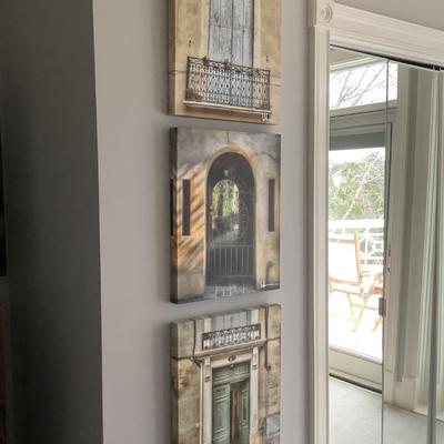 3 Canvas Prints of Gateways/Doorways 20" x 16"