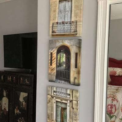 3 Canvas Prints of Gateways/Doorways 20" x 16"