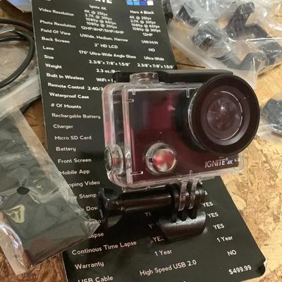 Ignite 4K video/photo GoPro Camera and accessories