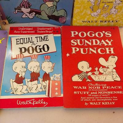 VINTAGE ADULT "POGO" COMIC STRIP BOOKS BY WALT KELLY