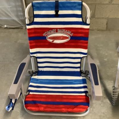 Tommy Bahama like new sand umbrella, Tommy Bahama beach chair, and Rio beach chair