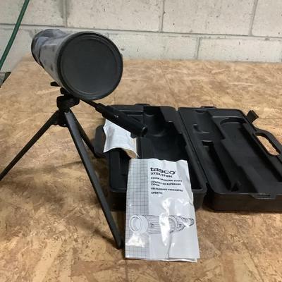 Tasco Zoom Spotting Scope on tri-pod with case