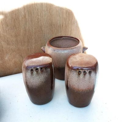 FRANKOMA PLATES-SALT & PEPPER SHAKERS -SUGAR BOWL