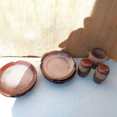 FRANKOMA PLATES-SALT & PEPPER SHAKERS -SUGAR BOWL