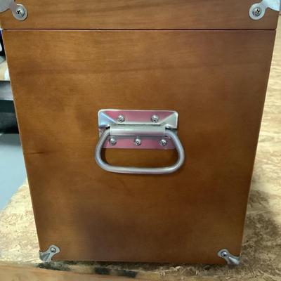 Trinity wooden tool/HOBBY chest 14"H 20" x 11" 8 drawers, top opens with storage and bottom pulls out