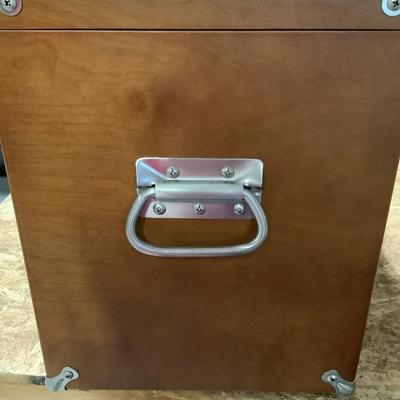 Trinity wooden tool/HOBBY chest 14"H 20" x 11" 8 drawers, top opens with storage and bottom pulls out