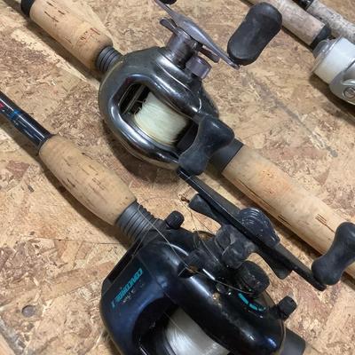 2 fishing rods- Concorde/Procaster-X & Calais/Fenwick