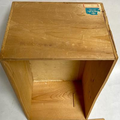 Wood box miniature crate vintage storage