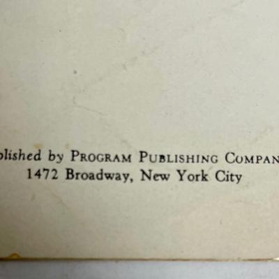 Vintage Broadway Theater program for the Play 