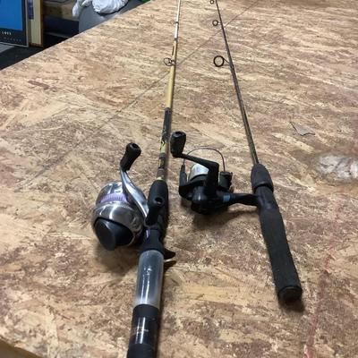 2 fishing rods - Shimaro/Berkley Bionix & /Zebco