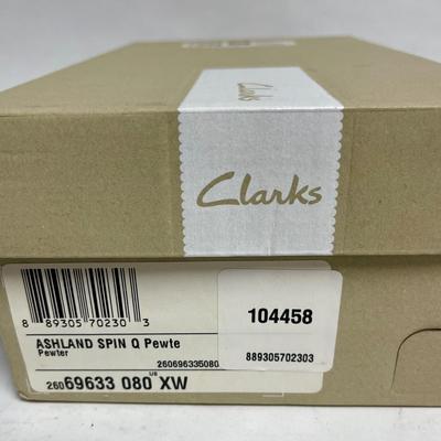 Clarks Ashland Spin Pewter 8 extra wide