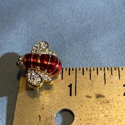 VINTAGE SWAROVSKI CRYSTAL BEAUTIFUL BUMBLE BEE PIN EXCELLENT CONDITION!