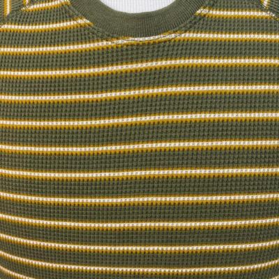 SUN & STONE Men's Clothing Striped Long Sleeve Thermal Shirt six=e L