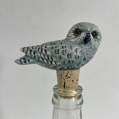 Great Gray Owl Bottle Stopper Cork