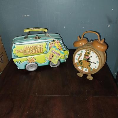 SCOOBY DOO LUNCHBOX AND ALARM CLOCK