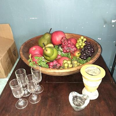 FRUIT BOWL-AND OTHER HOUSEHOLD ITEMS