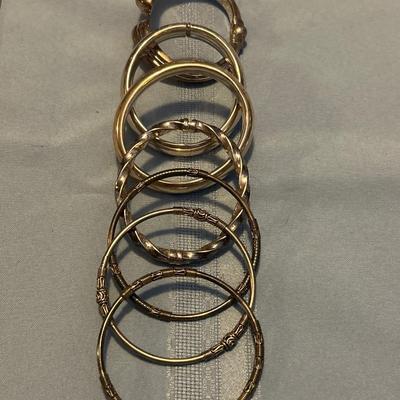Sterling Silver Bangle Bracelet Lot 7 = 135.5 grams
