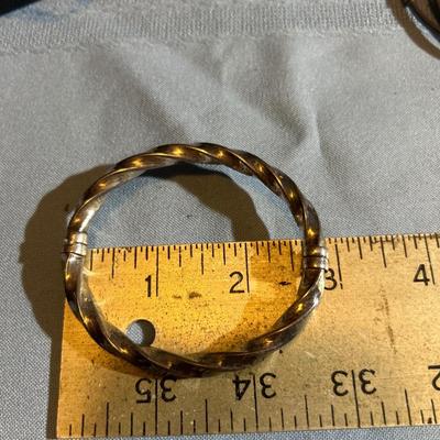 Sterling Silver Bangle Bracelet Lot 7 = 135.5 grams