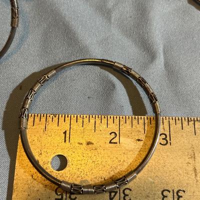 Sterling Silver Bangle Bracelet Lot 7 = 135.5 grams