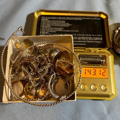 Sterling Silver Jewelry Bulk Lot - All seen in photos. 188 grams - Some Scrap, Mostly Functional