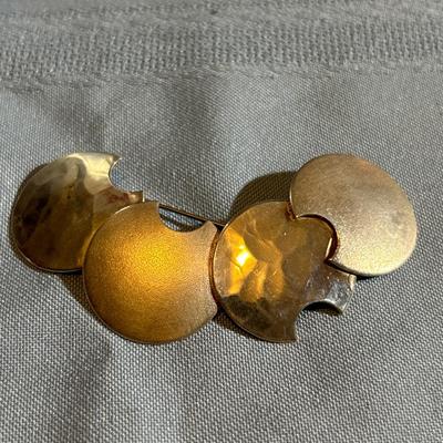 Vintage, sterling, silver brooch, signed. Mid century, modern design.