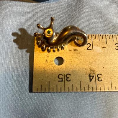 Sterling, silver seahorse, pin/brooch.