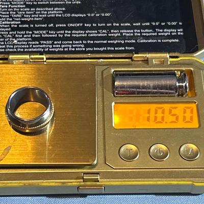 VINTAGE MILOR ITALY 18K GOLD & STAINLESS WIDE BAND RING 10.5 GRAMS