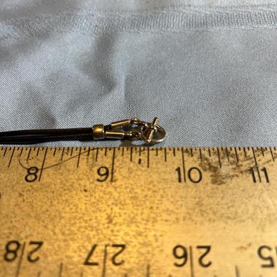 Sterling Silver Black Stone Barra Necklace