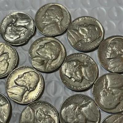 16 MISCELLANEOUS DATE DIE CLIP ERROR JEFFERSON NICKELS COIN LOT AS PICTURED.
