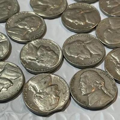 16 MISCELLANEOUS DATE DIE CLIP ERROR JEFFERSON NICKELS COIN LOT AS PICTURED.