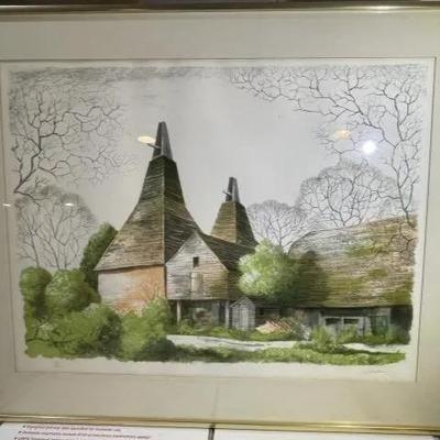 Reginald Lander Noted Artist Signed & Numbered Lithograph 2/260 Landscape as Pictured. (Frame Size 22" x 27").
