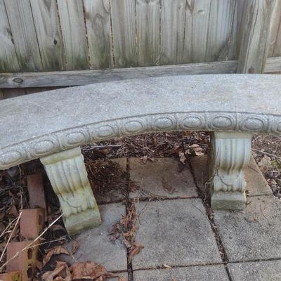Concrete Garden Bench