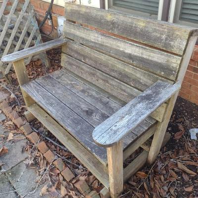 Custom Solid Wood Garden Bench