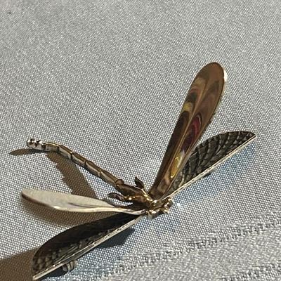 Sterling Silver Dragonfly Brooch