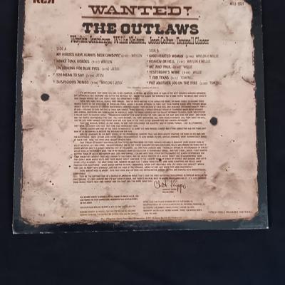 Waylon Jennings = Willie Nelson - Vinyl Record Albums LP Record - Thow Outlaws - Honky Tonk Heros!