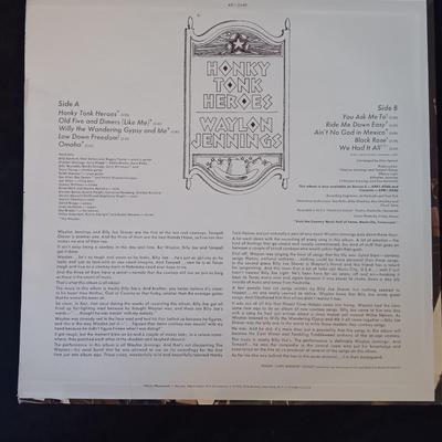 Waylon Jennings = Willie Nelson - Vinyl Record Albums LP Record - Thow Outlaws - Honky Tonk Heros!