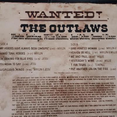 Waylon Jennings = Willie Nelson - Vinyl Record Albums LP Record - Thow Outlaws - Honky Tonk Heros!