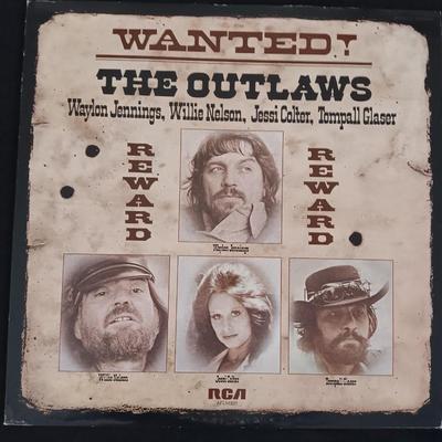 Waylon Jennings = Willie Nelson - Vinyl Record Albums LP Record - Thow Outlaws - Honky Tonk Heros!