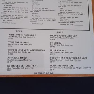 Don Williams - Vinyl Record Albums LP Record collection