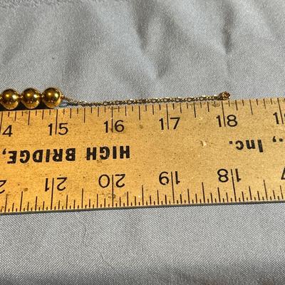 Sterling Silver Beaded Ball Chain Necklace Italian Gold Filled Ball Necklace vintage Italian Jewelry