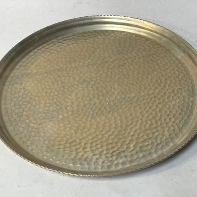 Metal Tray from Spain - Hammered pattern